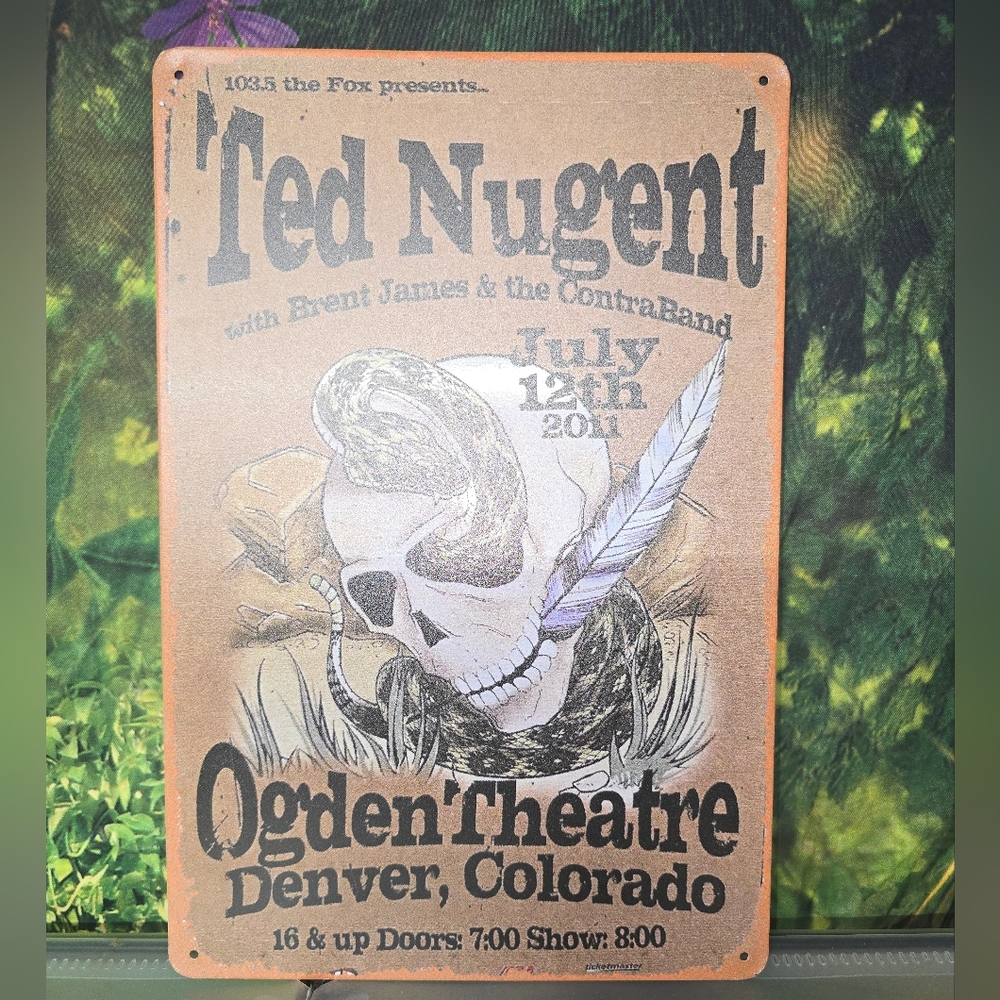 Ted Nugent Concert Poster